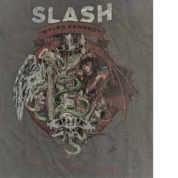 Slash &Myles Kennedy Apocalyptic Love metal rock Official T-Shirt M/L fits L NWT - Picture 2 of 3